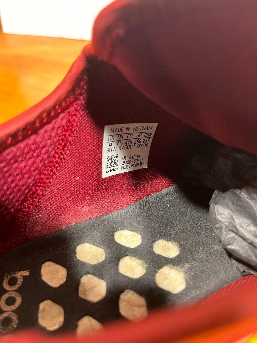 Women’s Adidas NMD R1 Sneakers in Maroon with Pink Accents